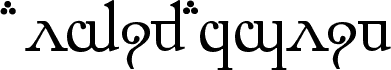 Preview of the Elfic Caslin font