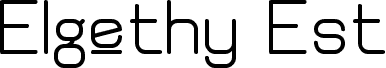 Elgethy Est Upper Bold