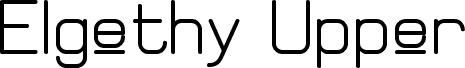 Elgethy Upper Bold