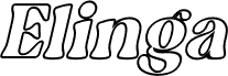 Elinga Outline Italic