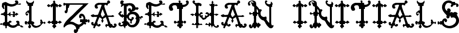 Elizabethan Initials tfb