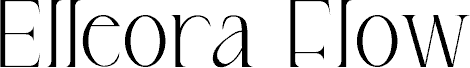 Elleora Flow Demo fonte