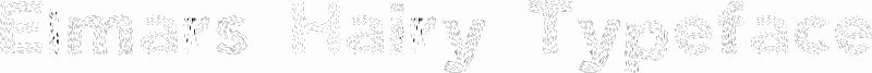 Elmars Hairy Typeface Bold
