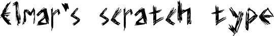 Elmar's scratch type
