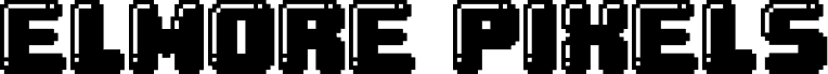 Elmore Pixels Regular шрифт