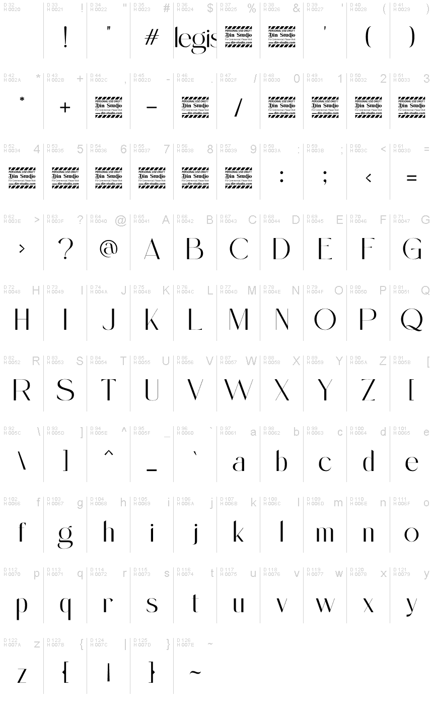 Elegist Personal Use font | Fonts2u.com