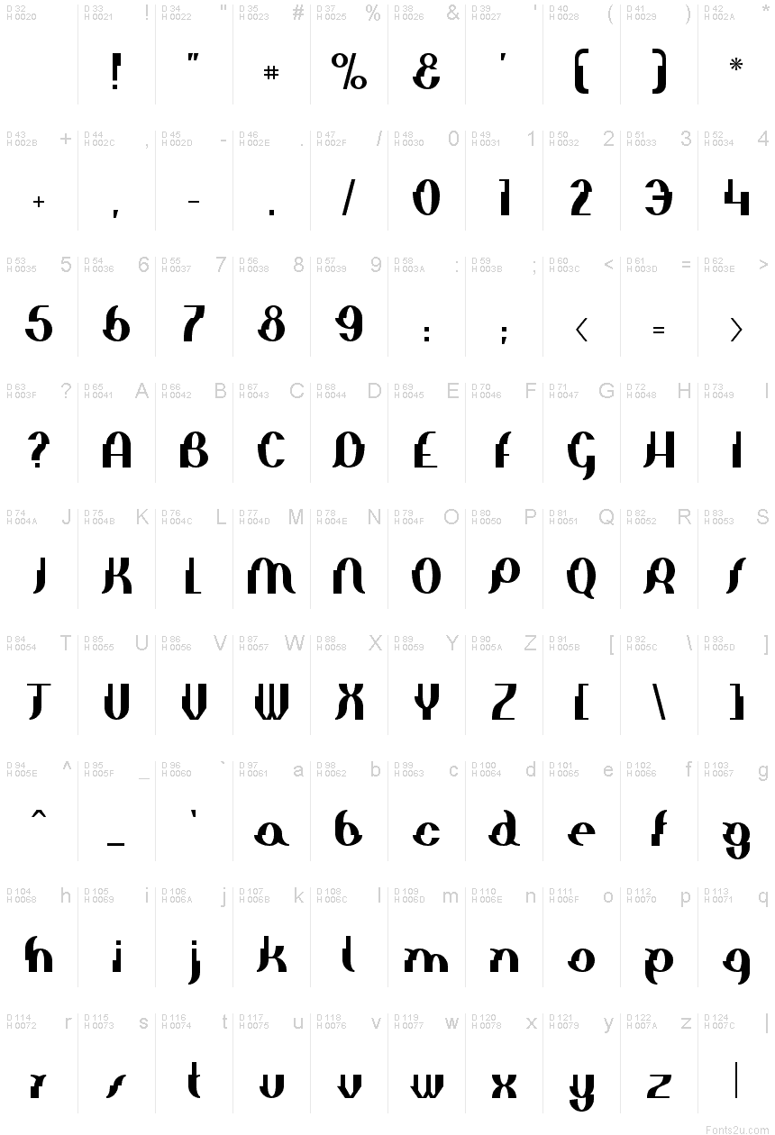 Elephant man font