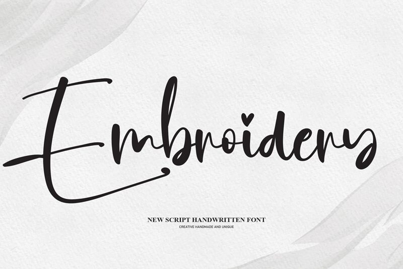 Embroidery الخط