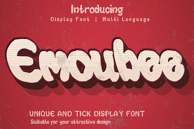 Emoubee Schriftart