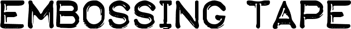 Embossing Tape 1 (BRK)