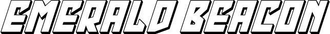 Emerald Beacon 3D Italic