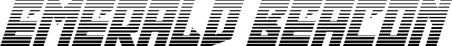 Emerald Beacon Gradient Italic