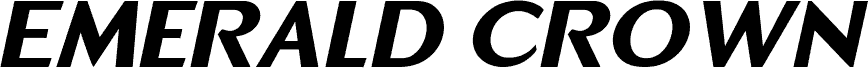 Emerald Crown Bold Italic carattere