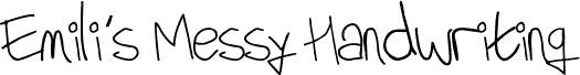 Emili's Handwriting