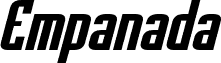 Empanada Bold Italic