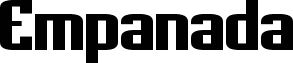 Empanada Expanded Bold