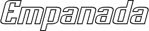 Empanada Expanded Outline Italic