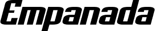 Empanada Extended Bold Italic