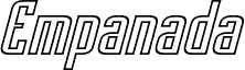 Empanada Outline Italic