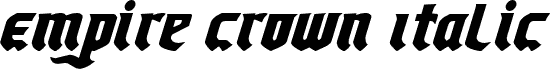 Empire Crown Italic