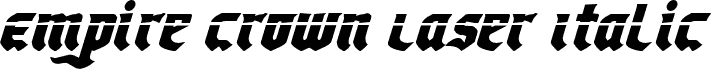 Empire Crown Laser Italic