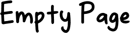 Empty Page DEMO Regular