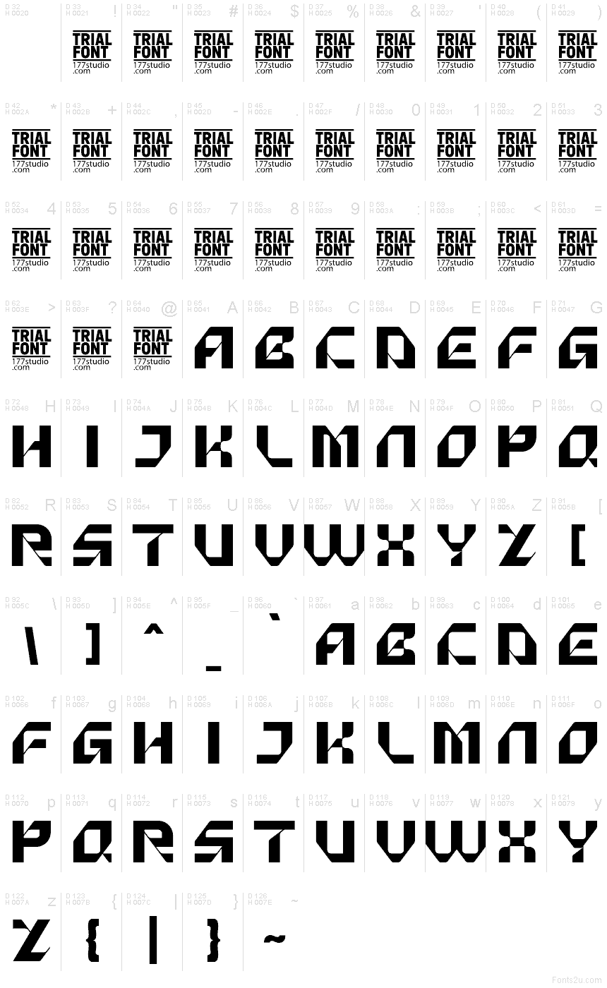 Latim básico - Mapa de caracteres