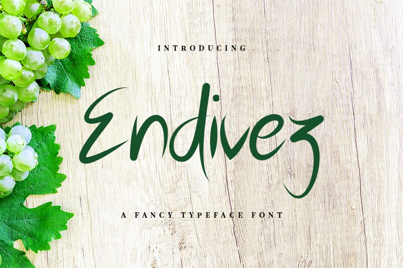 Endivez Typeface Schriftart