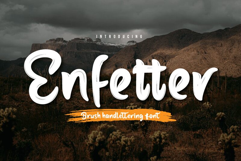 Enfetter Schriftart