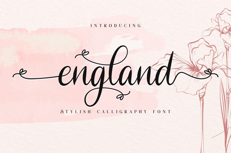 england Schriftart