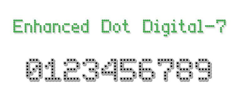 Enhanced Dot Digital-7 Schriftart