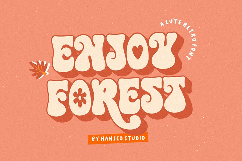 Enjoy Forest font | Fonts2u.com