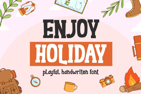 Enjoy Holiday Czcionka