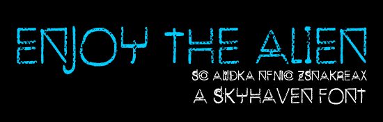 Enjoy The Alien الخط