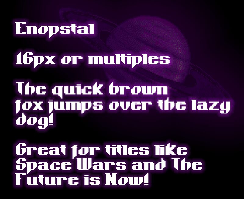 Enopstal Druh písma