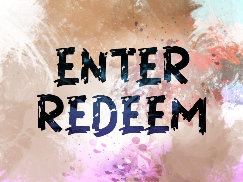 e Enter Redeem Carattere