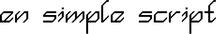 en simple script Regular