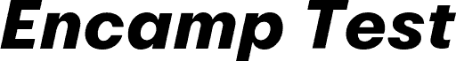 Encamp Test ExtraBold Italic fonte