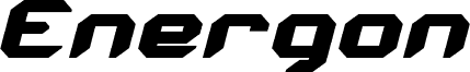 Energon Condensed Italic
