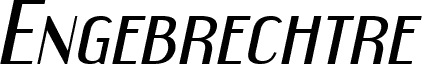 Engebrechtre Expanded Italic