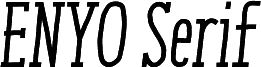 ENYO Serif Medium Italic