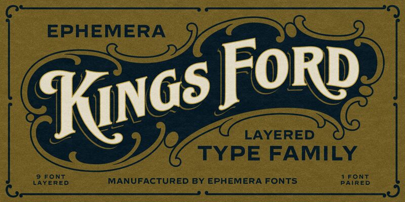 Ephemera Kingsford Schriftart