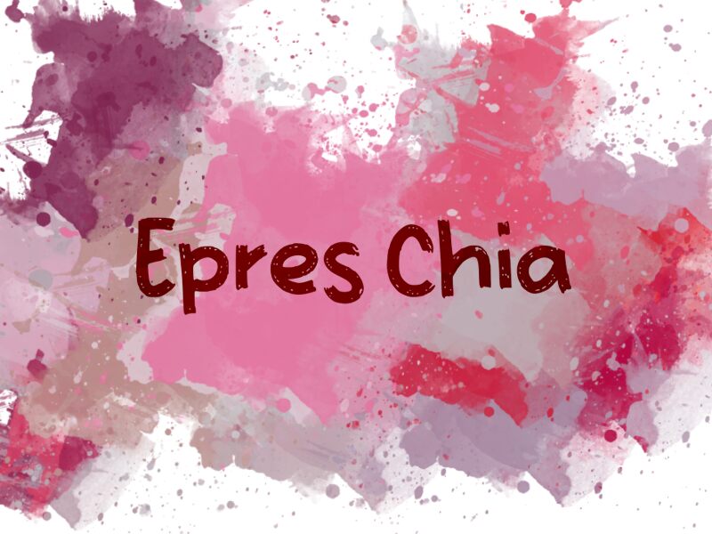 e Epres Chia Schriftart