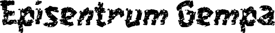 EPISENTRUM GEMPA font