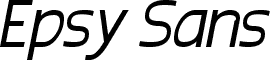 Epsy Sans Italic