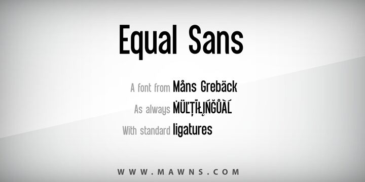 Equal Sans Czcionka