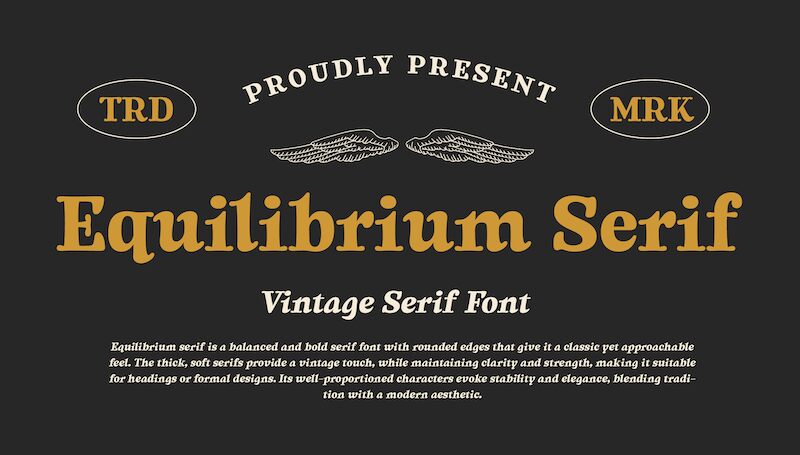 Equilibrium Serif Czcionka