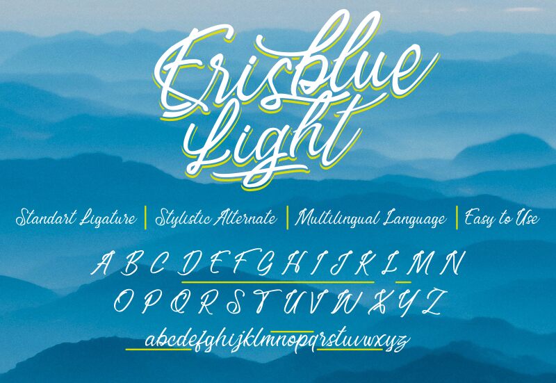 Erisblue Czcionka