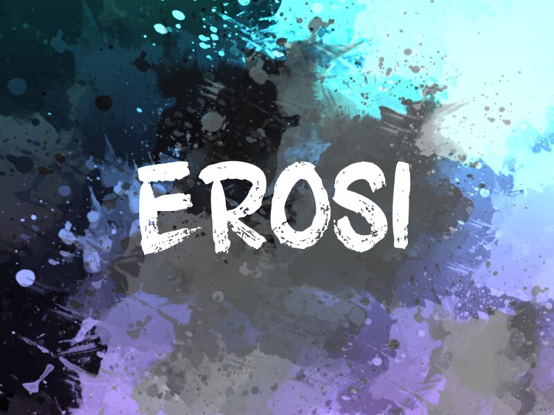 e Erosi Schriftart