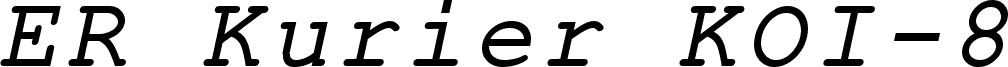 ER Kurier KOI-8 Italic